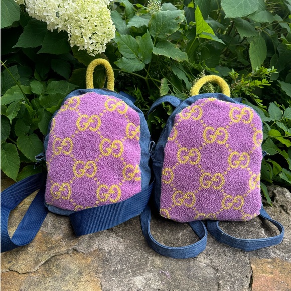 Autbentic GUCCI Terry cloth backpack - Picture 6 of 6